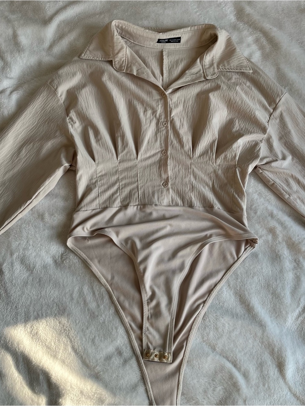 SHEIN One-Piece Bodysuit Long-Sleeve Buttoned